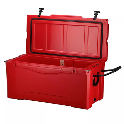 135QT ماء مبرد بعجلات صندوق الثلج البلاستيكي Rotomolded