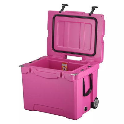 صندوق مبرد خارجي متين مصبوب بالدوران للتخييم وصيد الأسماك ونقل الطعام