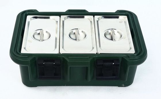 الحمولة العلوية 30L عازل وعاء الطعام حامل حاوية النقل Rotomolded متوافقة GN 1/1 وعاءات