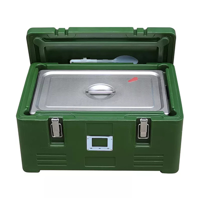 الفولاذ المقاوم للصدأ GN معزول الغذاء عموم الناقل Rotomold البلاستيك PE صندوق حراري 30L