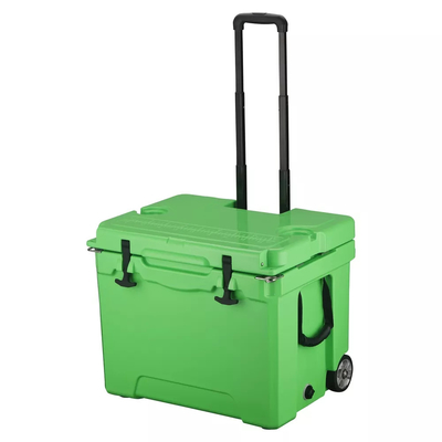 40L Rotomolded Ice Chest Box with Telescoping Handle Wheels