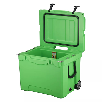40L Rotomolded Ice Chest Box with Telescoping Handle Wheels