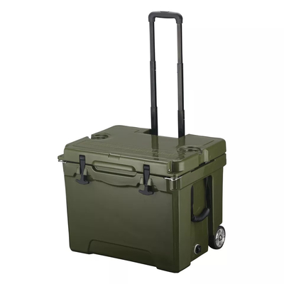 مقاوم للماء من البلاستيك الصلب Rotomoulded Products Cooler Box Towable Fish Bin 40L