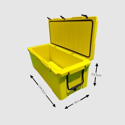 صندوق مبرد كبير الحجم 240QT بتقنية التشكيل الدوراني - صندوق ثلج خارجي شديد التحمل للصيد والسفر