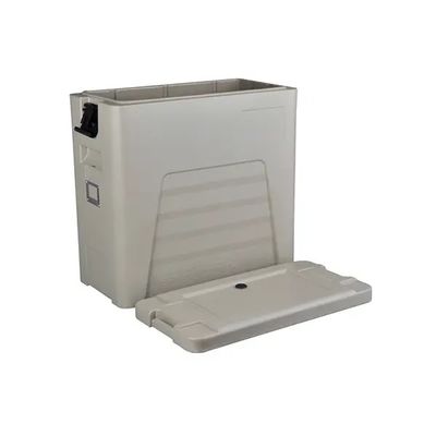 وافق CE 110L مقبض نايلون حاوية نقل الأغذية الحرارية غطاء قابل للفصل صندوق تقديم الطعام بأربع عجلات