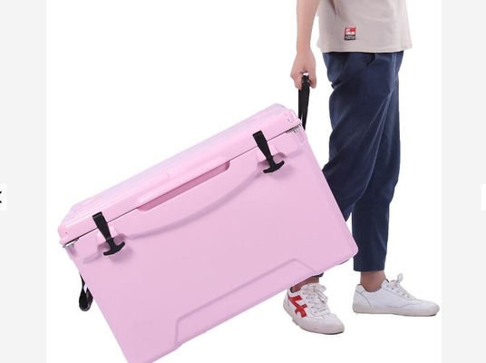 75L صندوق ثلج مقولب بعجلات مع عزل PU
