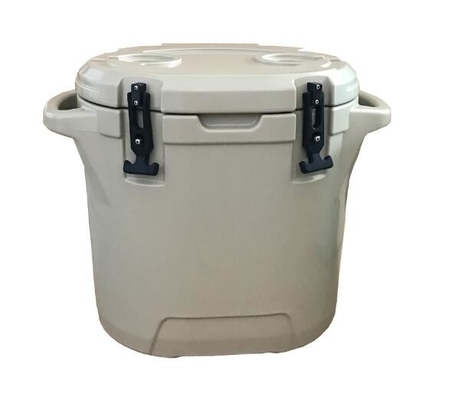 25L Rotomolded Ice Cooler ، صندوق تبريد دائري للتخييم في الهواء الطلق