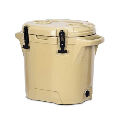 25L Rotomolded Ice Cooler ، صندوق تبريد دائري للتخييم في الهواء الطلق