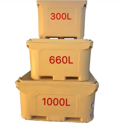 300 لتر Rotomolding Cooler Box Live Fish Storage Container مع عزل PU