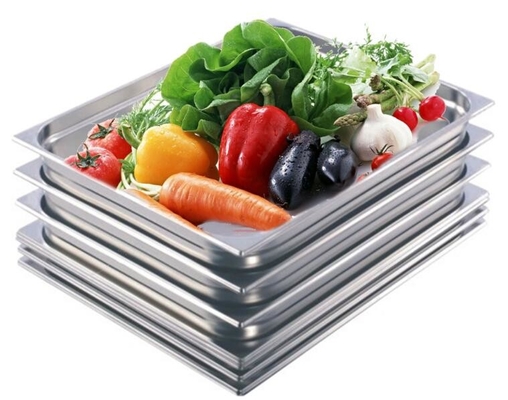 650x530mm الفولاذ المقاوم للصدأ خدمة الطعام المقالي تجهيزات مطعم الفندق