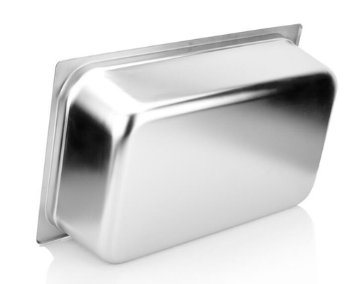 US Style GN2 / 1 GN2 / 3 SS Food Pan موصلية حرارية فائقة