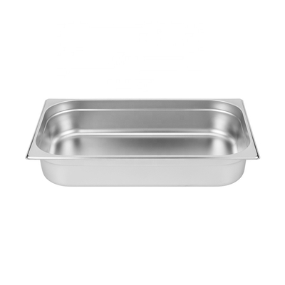 US Style GN2 / 1 GN2 / 3 SS Food Pan موصلية حرارية فائقة