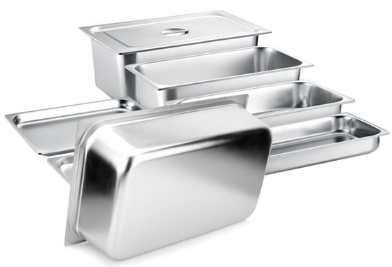 650x530mm الفولاذ المقاوم للصدأ خدمة الطعام المقالي تجهيزات مطعم الفندق